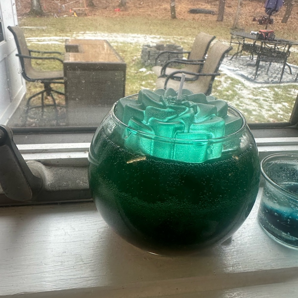 Green Jelly Decorative Candle